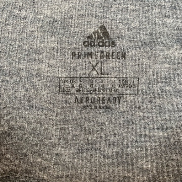 Adidas Aeroready gray sleeveless 3 stripes logo tank top womens XL NWT - Picture 6 of 9